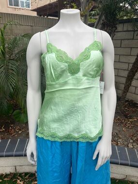 Gold Hawk Silk Camisole Top